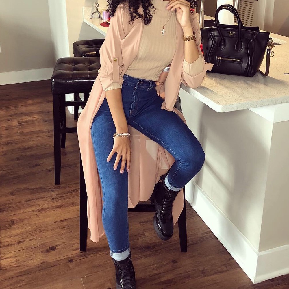 Long Nude Jacket